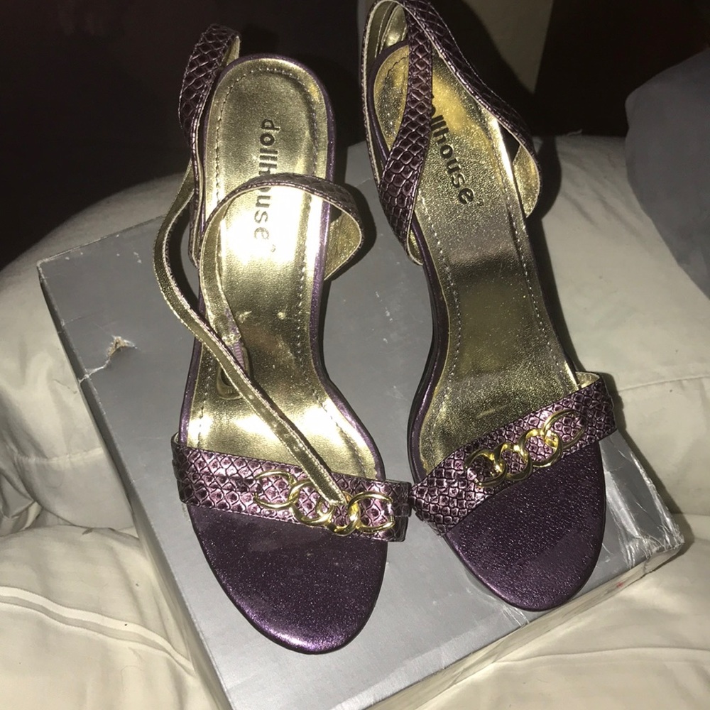 New dollhouse purple sandals.